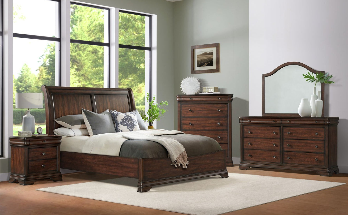 Lyon King Sleigh Bed