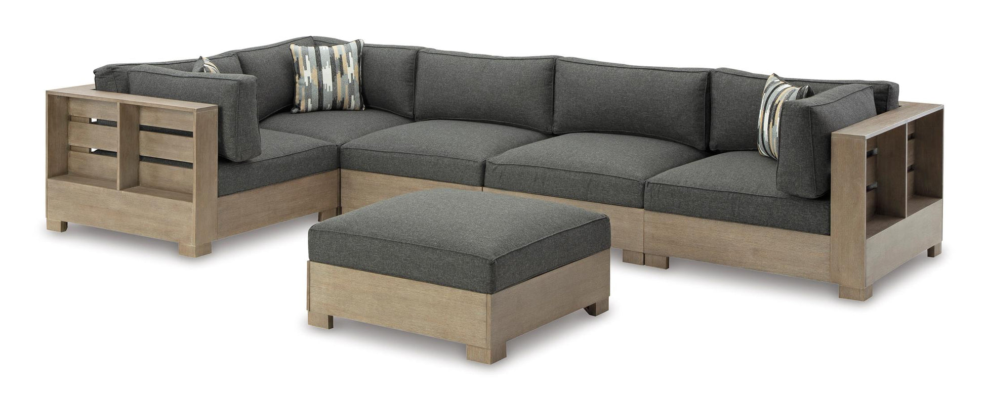 Citrine Park 5-piece  Sectional and Ottoman