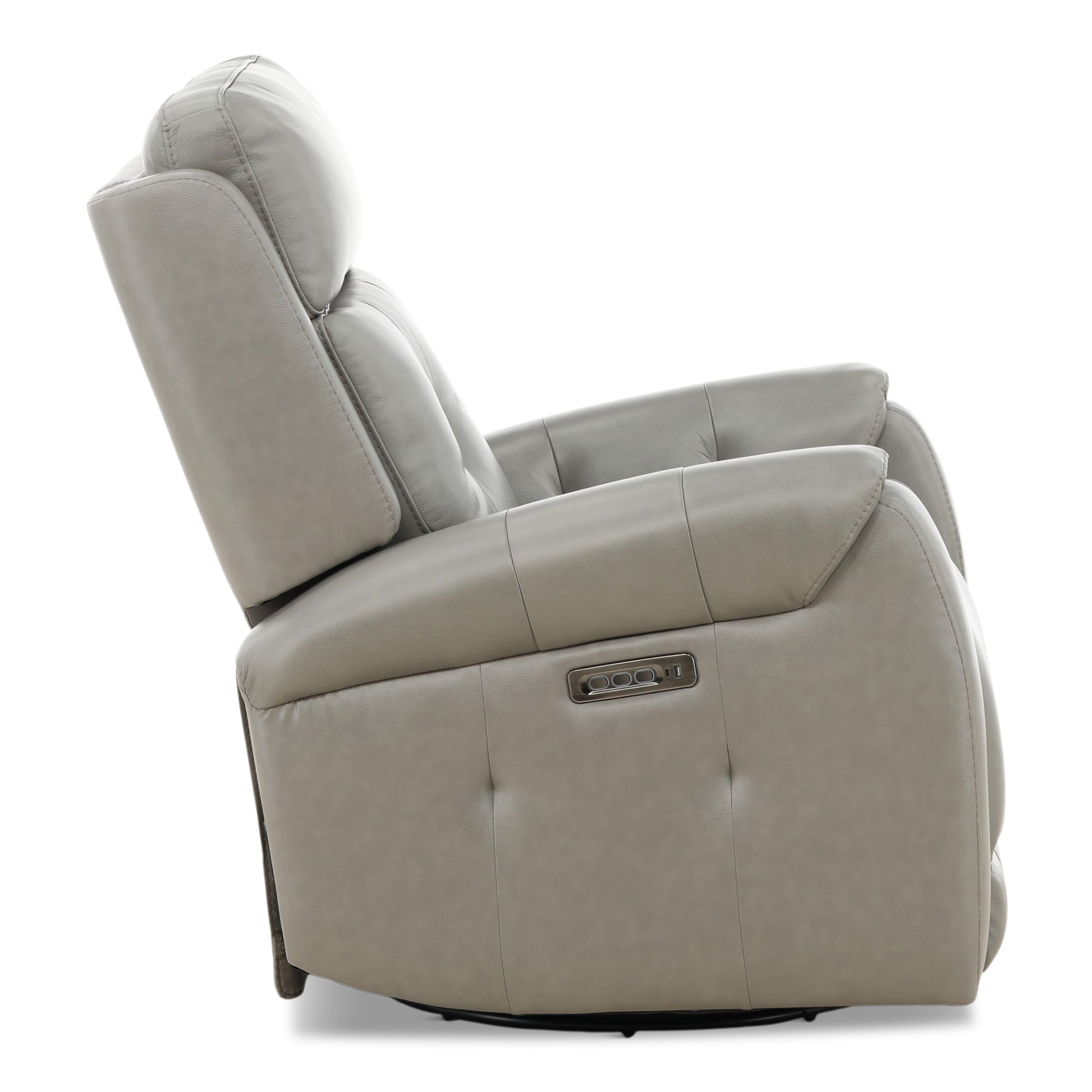 Fairview Leather Power Swivel Glider