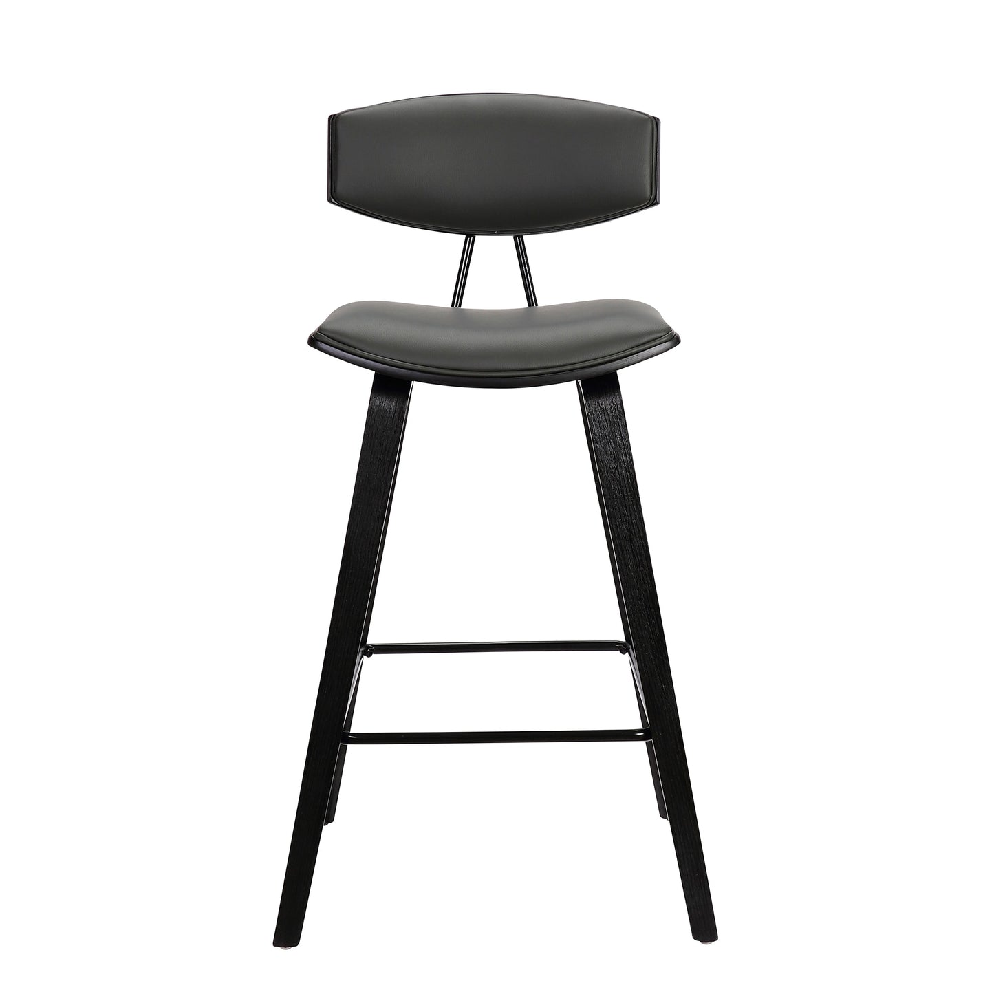 Fox 25.5" Counter Height Bar Stool Black