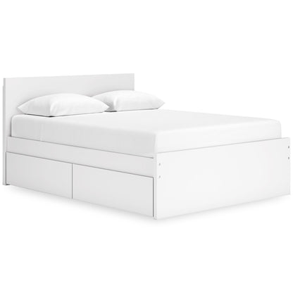 Onita Queen Panel Platform Bed with 2 Side Drawers