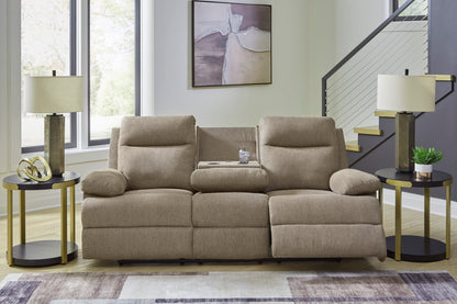 Tarrant Reclining Sofa with Drop Down Table