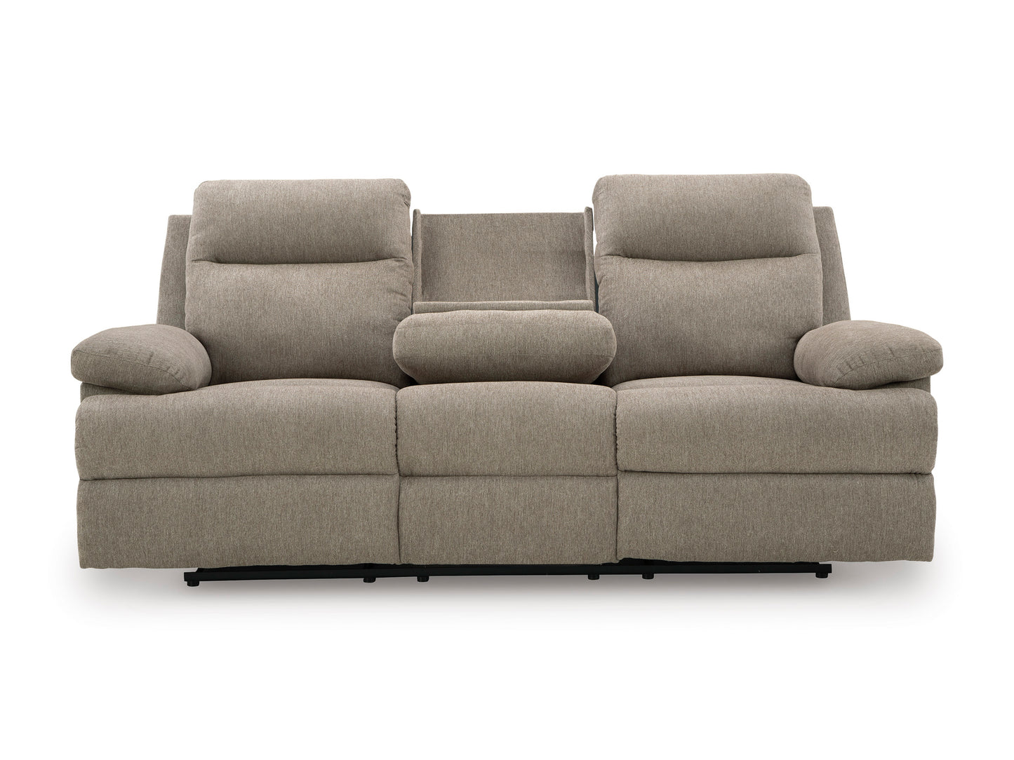 Tarrant Reclining Sofa with Drop Down Table Mocha