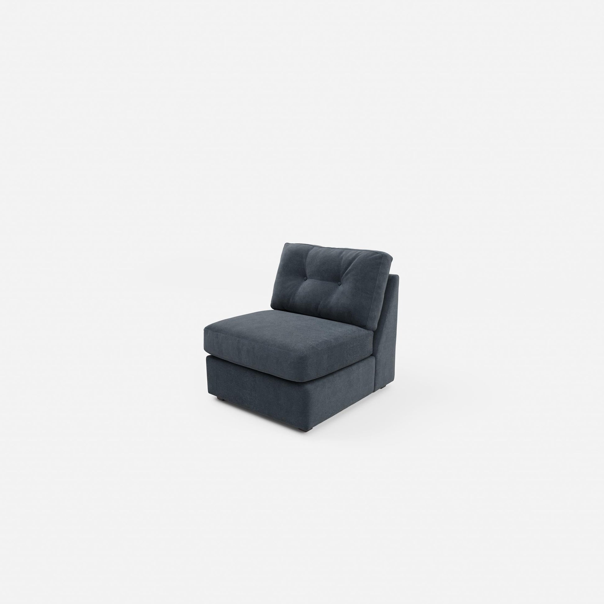 Modular One Armless Chair - Navy