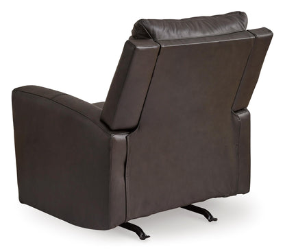 Boxmere Leather Power Rocker Recliner