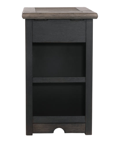 Tyler Creek Chairside End Table with USB Ports and Outlets