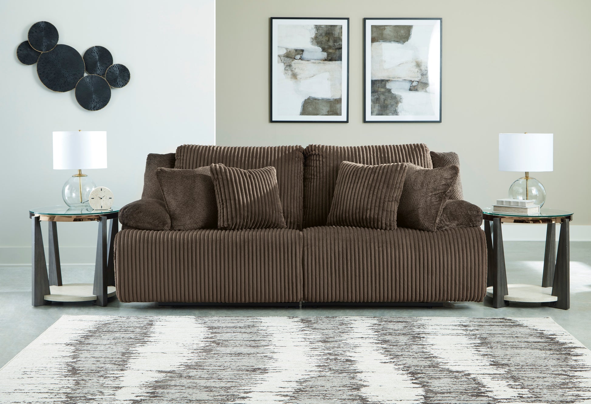 Ashley Top Tier 2-Piece Reclining Sectional Loveseat