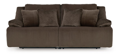Ashley Top Tier 2-Piece Reclining Sectional Loveseat