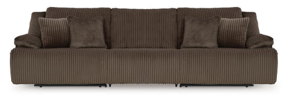Ashley Top Tier 3-Piece Reclining Sectional Sofa