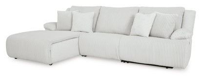 Ashley Top Tier 3-Piece Reclining Sectional Sofa Chaise