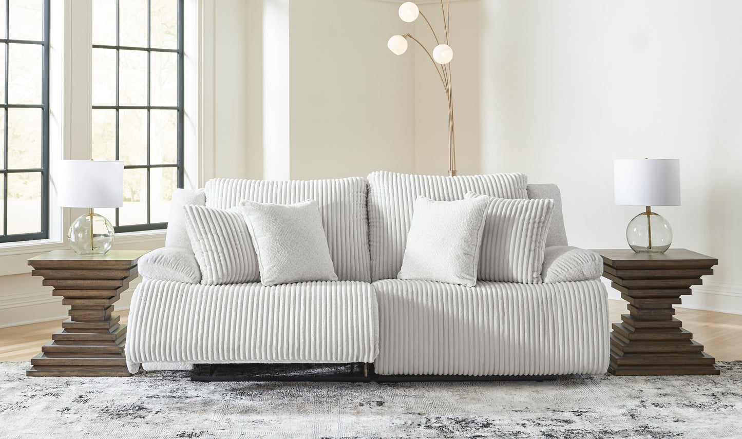 Ashley Top Tier 2-Piece Reclining Sectional Loveseat