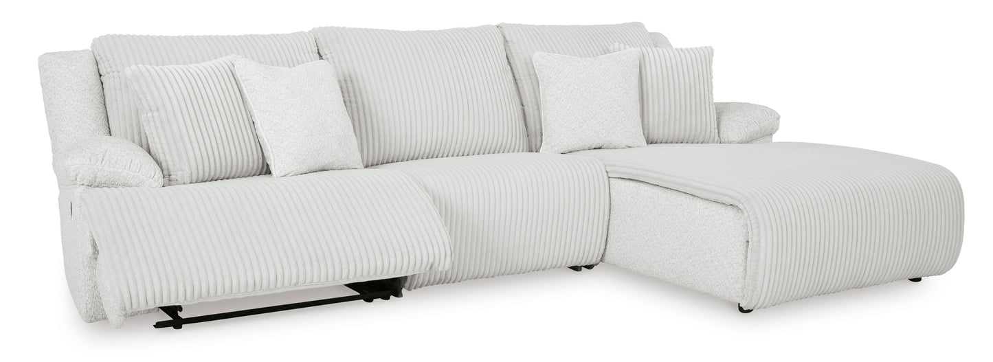 Ashley Top Tier 3-Piece Reclining Sectional Sofa Chaise