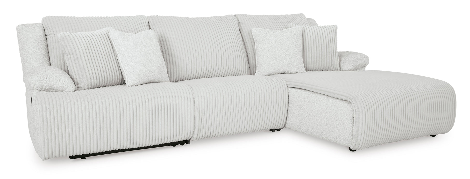 Ashley Top Tier 3-Piece Reclining Sectional Sofa Chaise