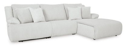 Ashley Top Tier 3-Piece Reclining Sectional Sofa Chaise