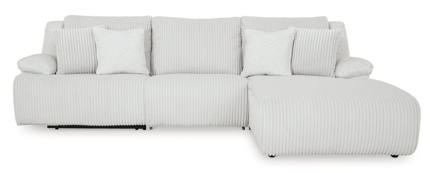 Ashley Top Tier 3-Piece Reclining Sectional Sofa Chaise