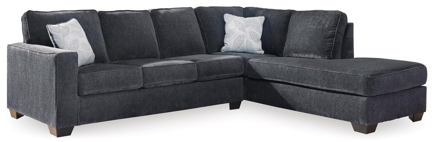 Altari 2-Piece Slate Sleeper Sectional with Chaise