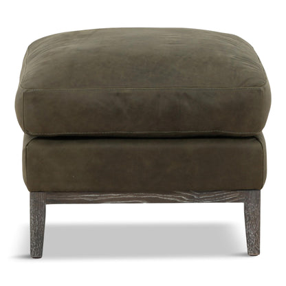 Optima Leather Ottoman