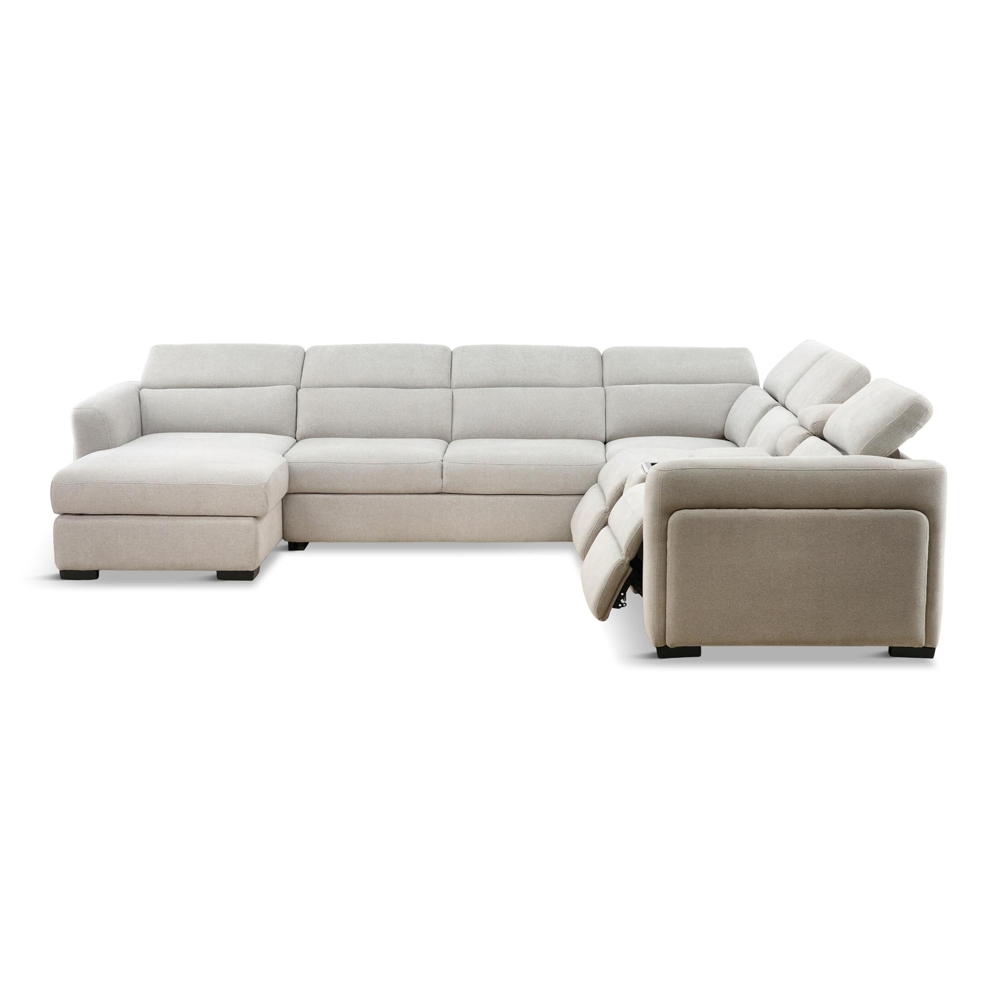 Tuscany 6-Piece Power Reclining Left-Facing Sectional Chaise