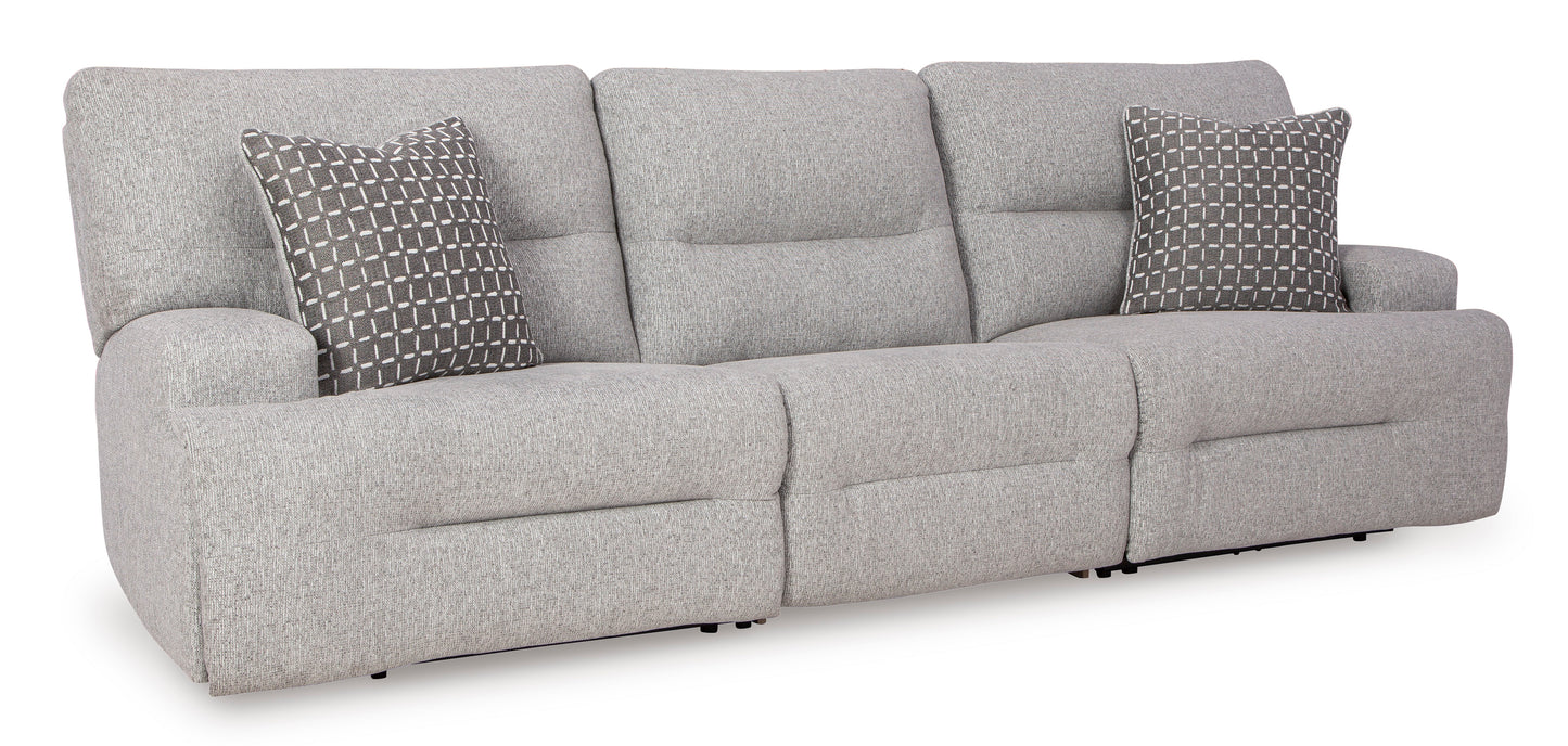 Ashley Acklen Place 3-Piece Next-Gen Nuvella™ Performance Fabric Dual Power Reclining Modular Sofa