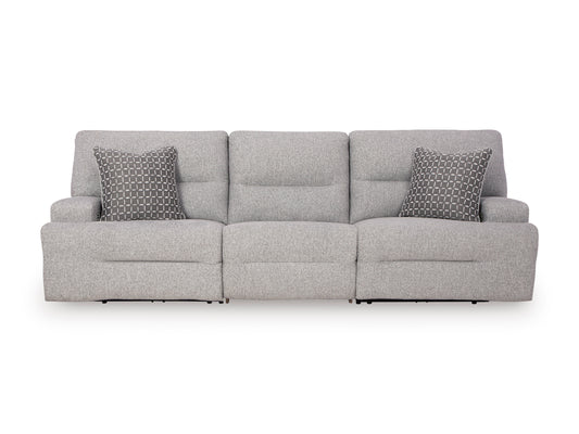 Ashley Acklen Place 3-Piece Next-Gen Nuvella™ Performance Fabric Dual Power Reclining Modular Sofa - alternate view