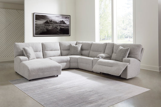 Acklen Place Left-Facing 6-Piece Power Reclining Sectional with Chaise