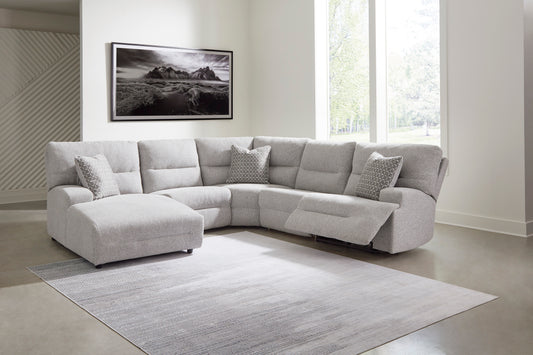 Acklen Place 5-Piece Power Reclining Sectional with Chaise Left-Facing - alternate view