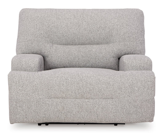 Acklen Place Wide Seat Power Recliner Pewter