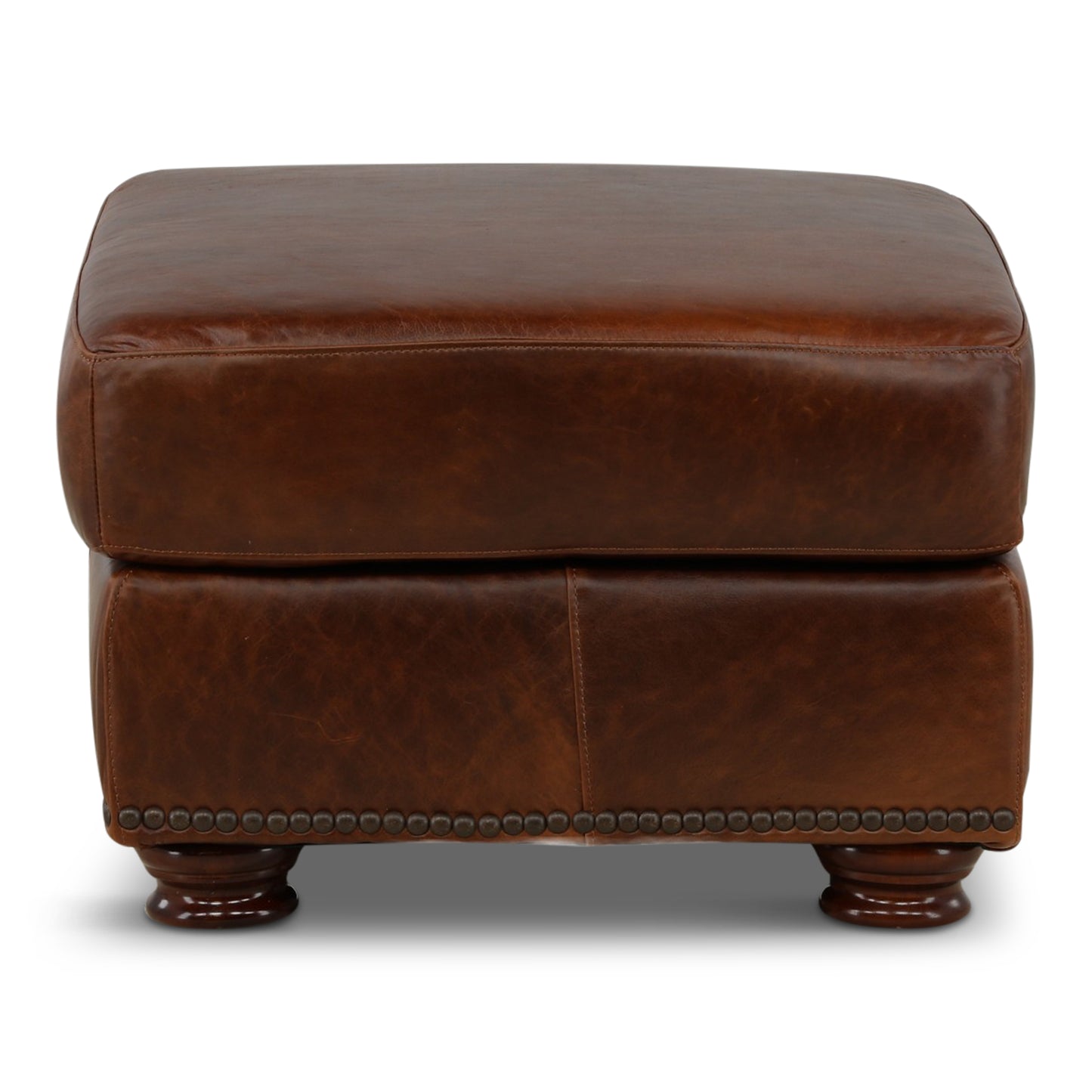 Renan Leather Ottoman