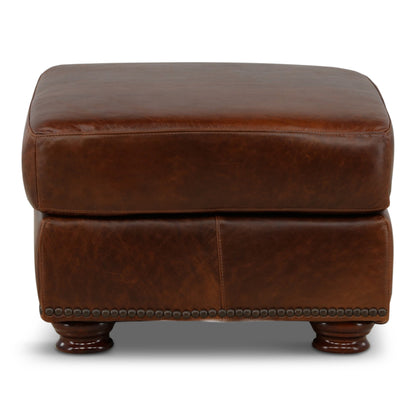 Renan Leather Ottoman