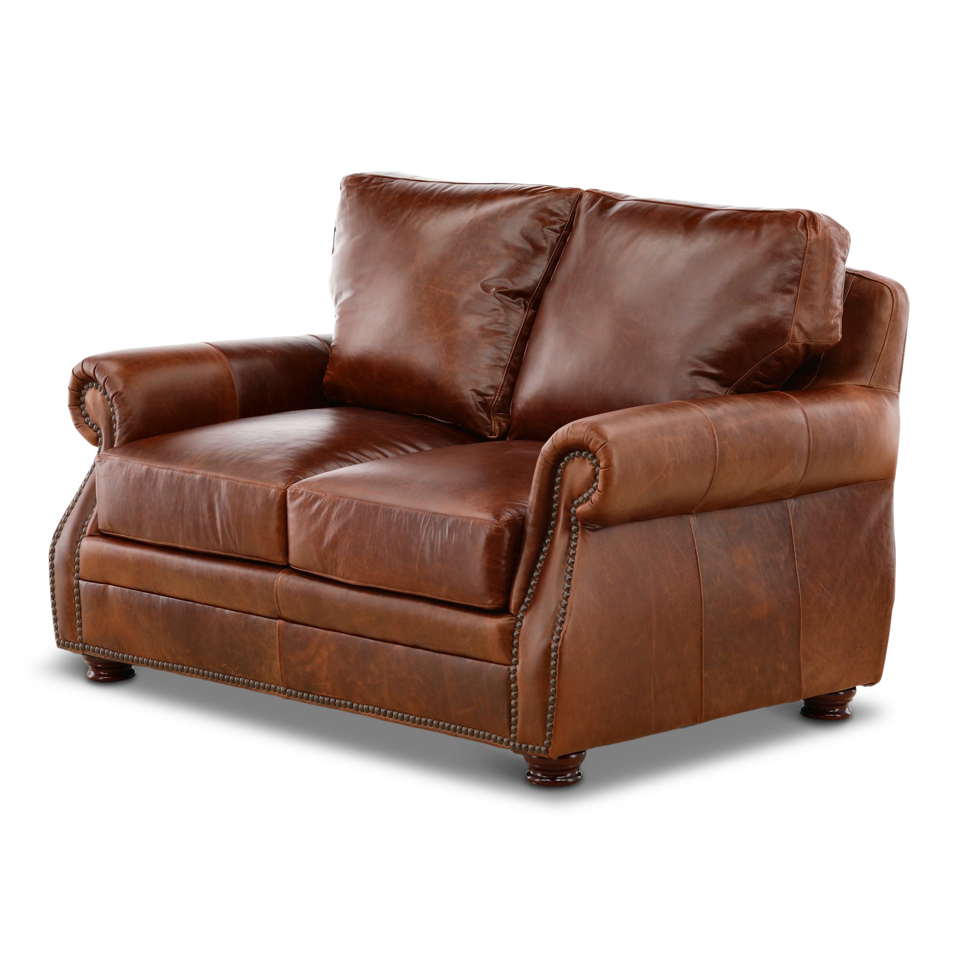 Renan Leather Loveseat