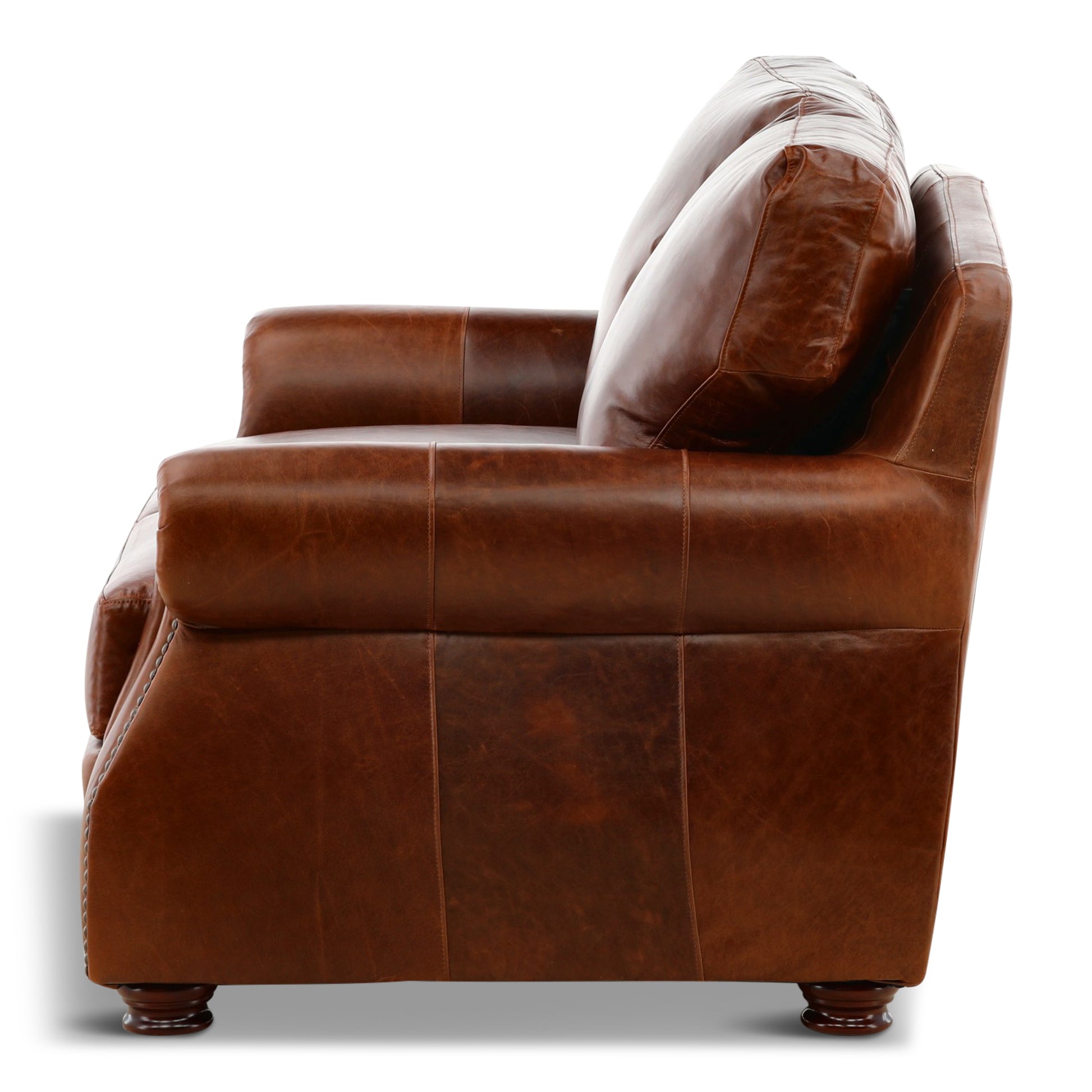 Renan Leather Loveseat