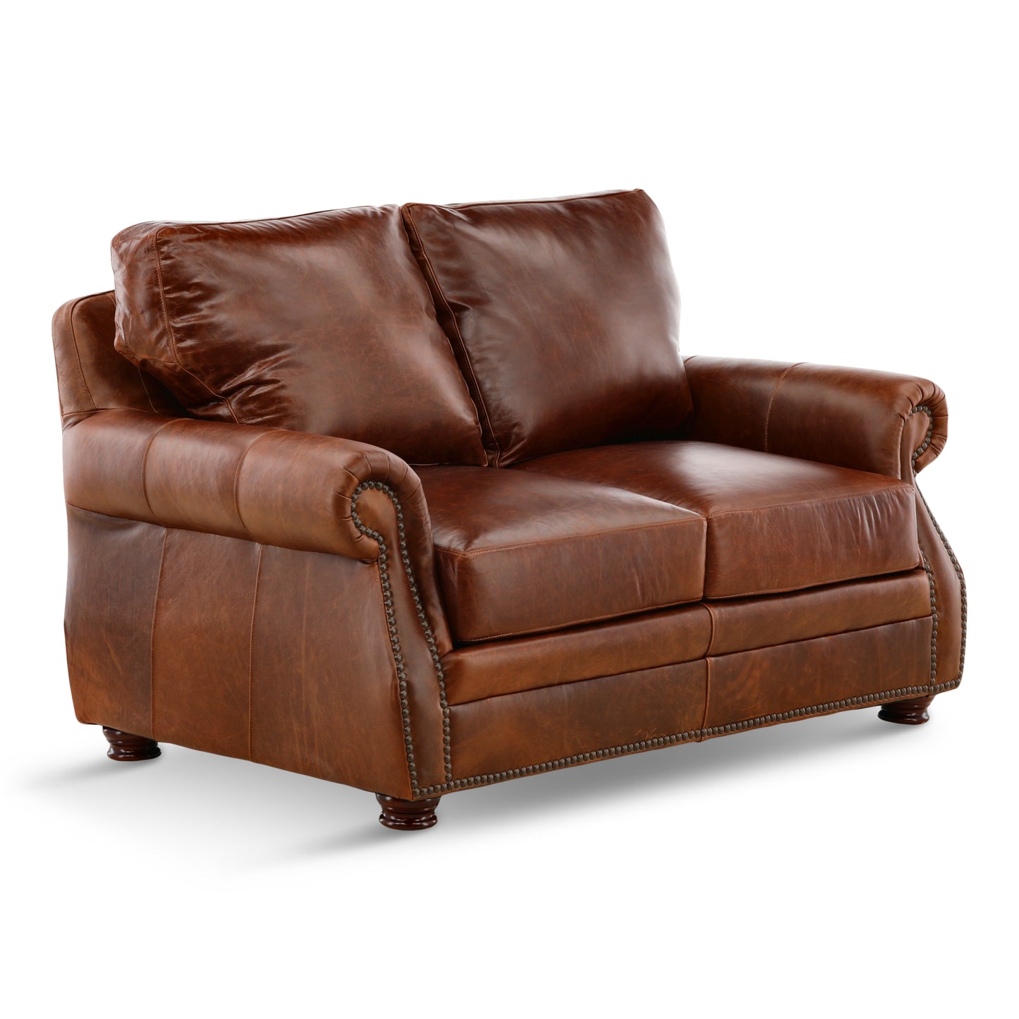Renan Leather Loveseat