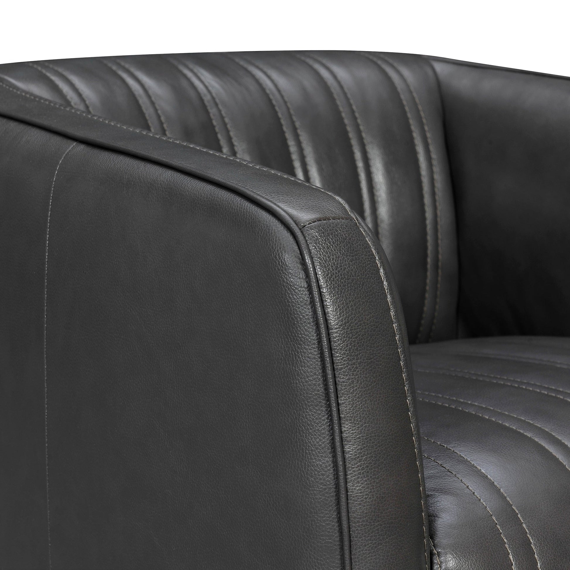 Aries Leather Swivel Chair