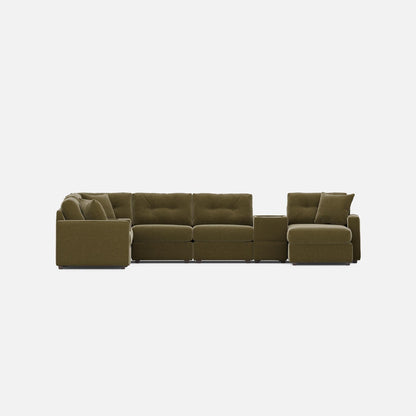 Modular One 8-Piece Sectional Moss Right-Facing