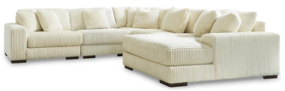 Lindyn 5-Piece Ivory Sectional with Chaise