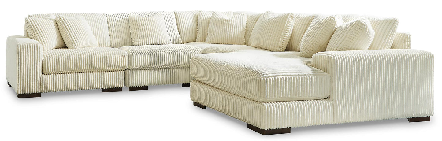 Ashley Lindyn 5-Piece Modular Sectional with Chaise Right-Facing