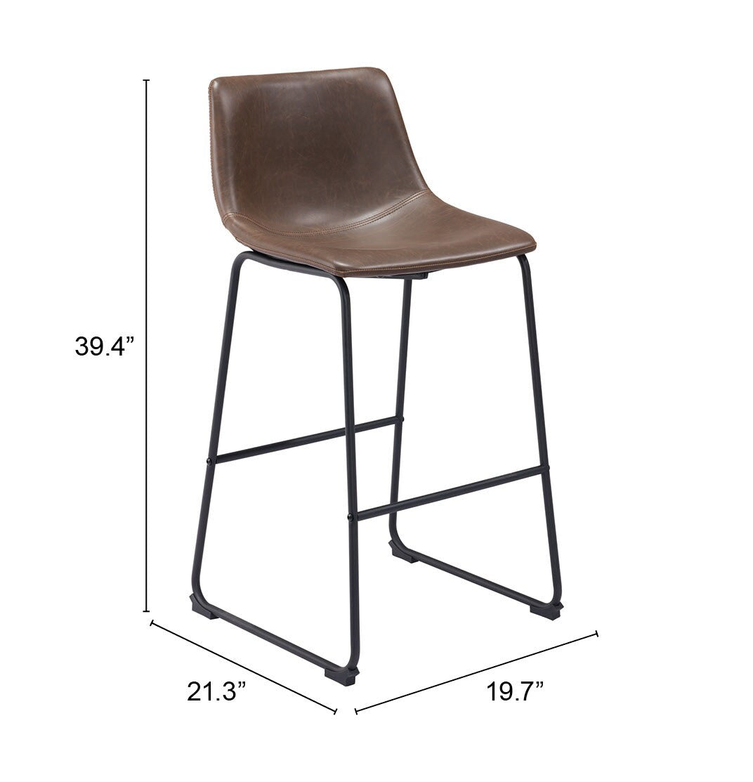 Smart Barstool (Set of 2) Vintage Espresso