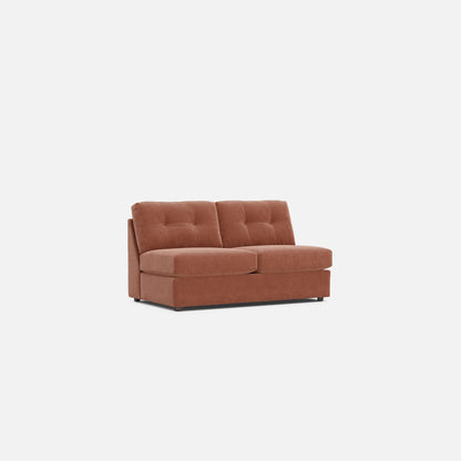 Modular One Armless Full Memory Foam Sleeper Sofa