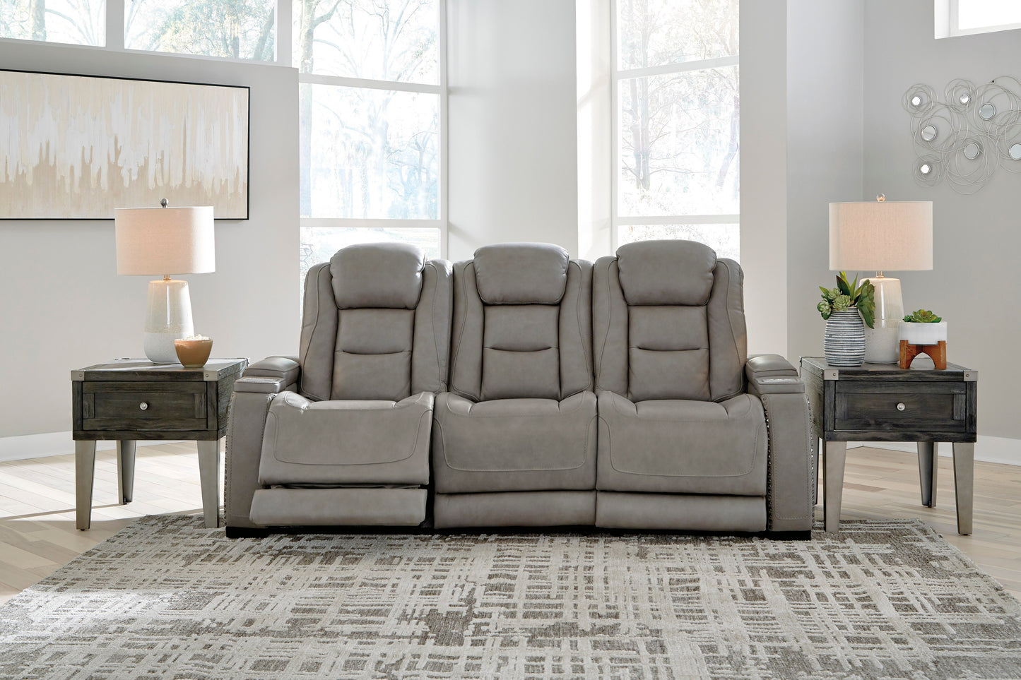 Man-Den Triple Power Reclining Sofa