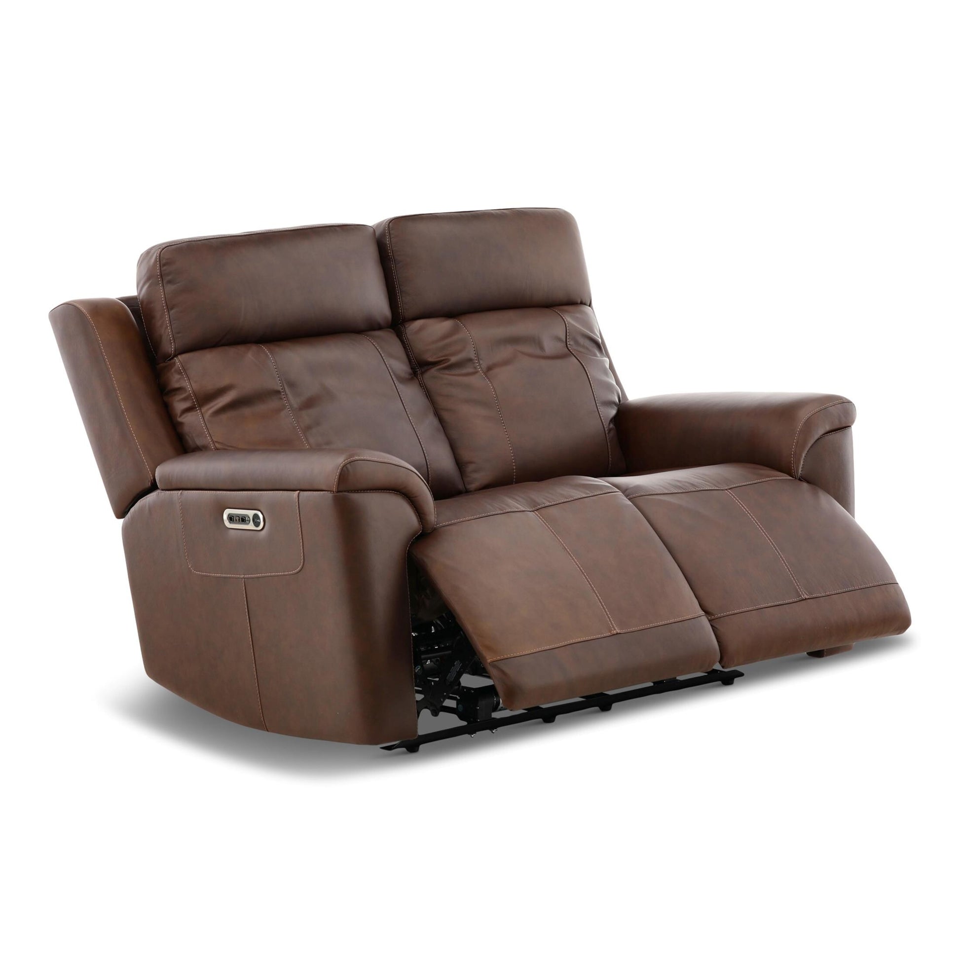 Adrian Leather Power Reclining Loveseat