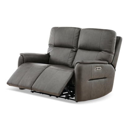 Walker Leather Power Reclining Loveseat