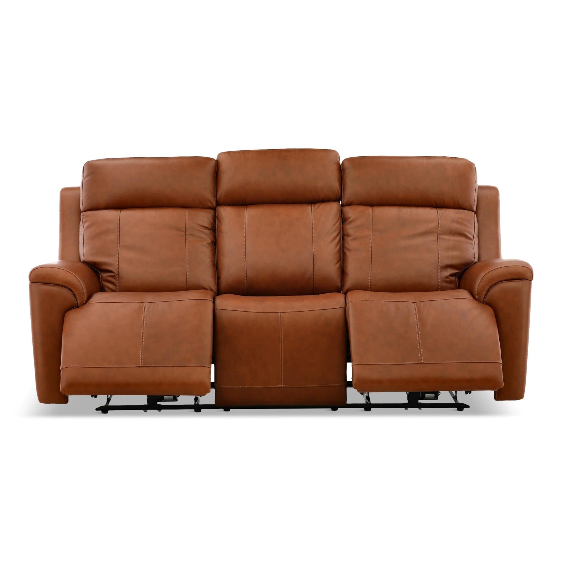 Adrian Leather Power Sofa with Drop Down Table