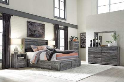 Baystorm Queen Panel Bed with 4 Storage Drawers