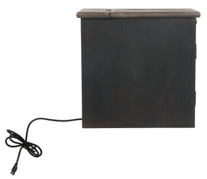 Tyler Creek Chairside End Table with USB Ports and Outlets