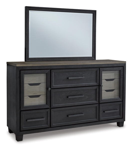 Foyland 11 Drawer Dresser and Mirror