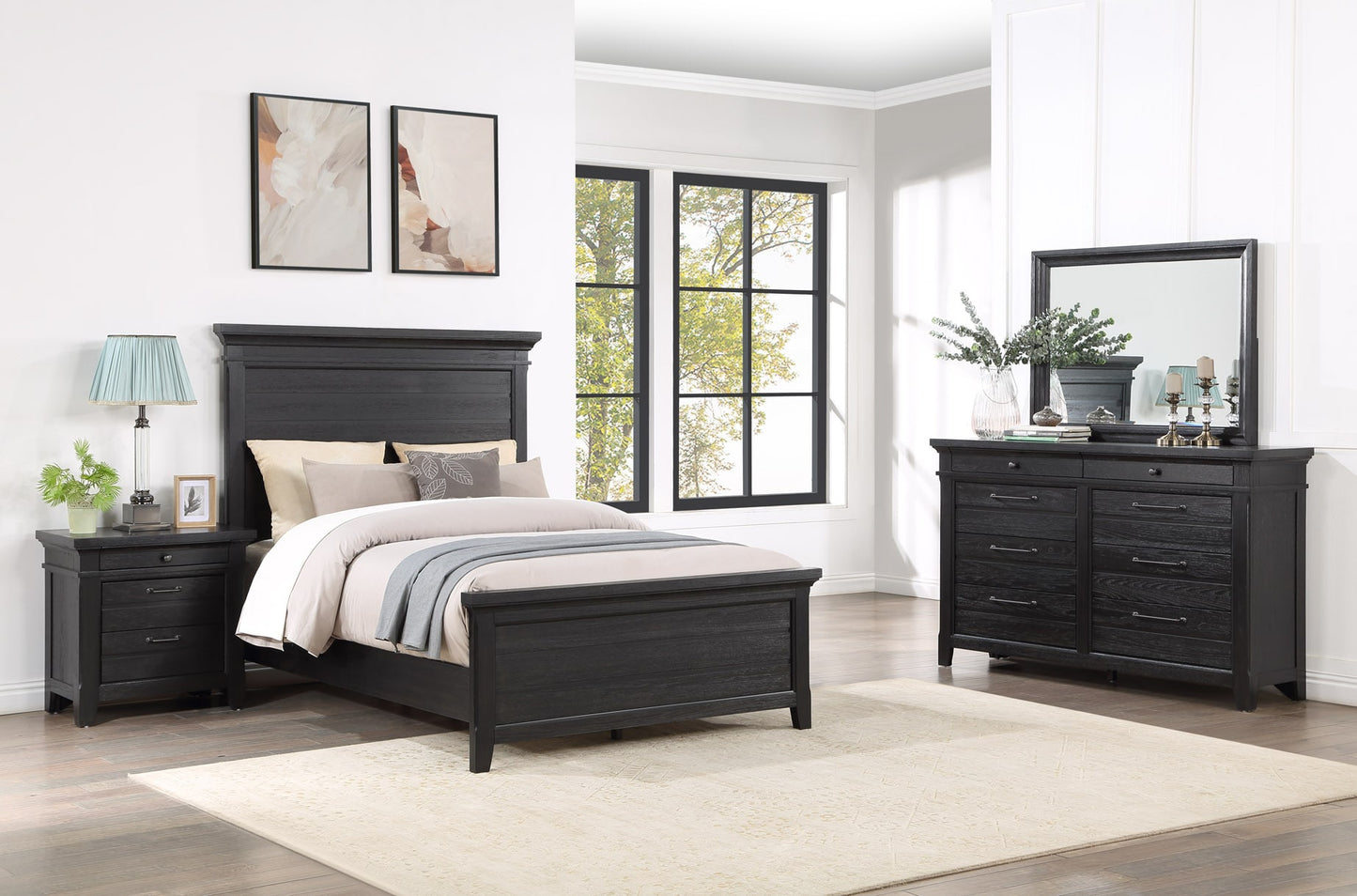 Onyx 3-Piece Panel Bedroom Set