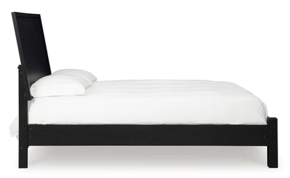 Danziar Panel Bed with Post Leg Footboard