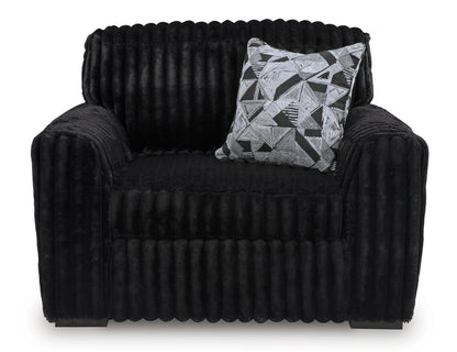 Ashley Midnight-Madness Chair and a Half Onyx