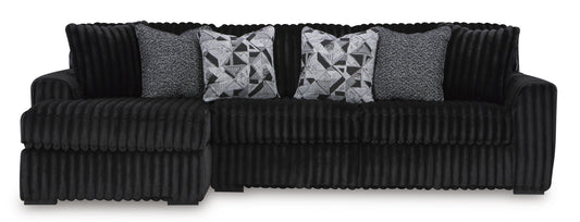 Ashley Midnight-Madness 3-Piece Sectional with Chaise