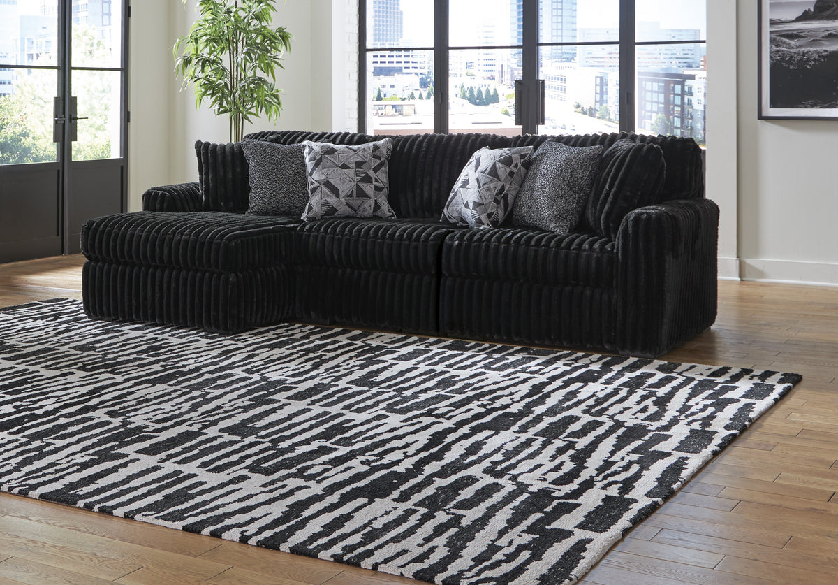Ashley Midnight-Madness 3-Piece Sectional with Chaise